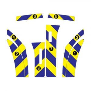 Alternative view of Kit Jaune-Bleu Partiel - DACIA Dokker (2016-2020)